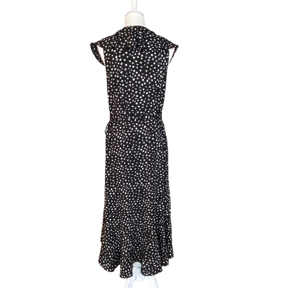 NWT Max Studio black and white wrap dress womens large - Picture 3 of 9